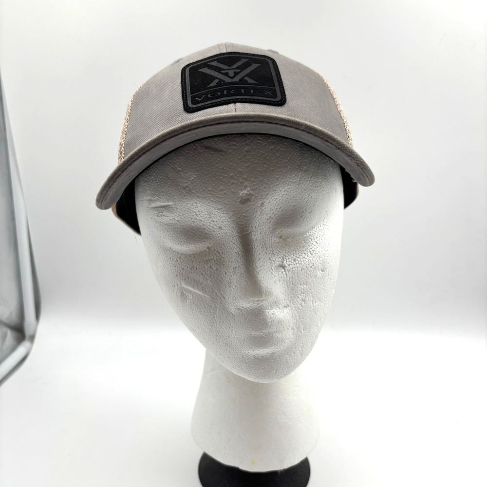 Vortex‎ Optics Gray Mesh Back Trucker Hat Adjustable Snapback Outdoor Cap